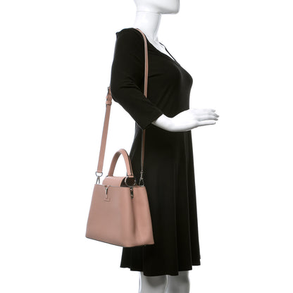Louis Vuitton Taurillon Capucines PM Magnolia 2 of 9