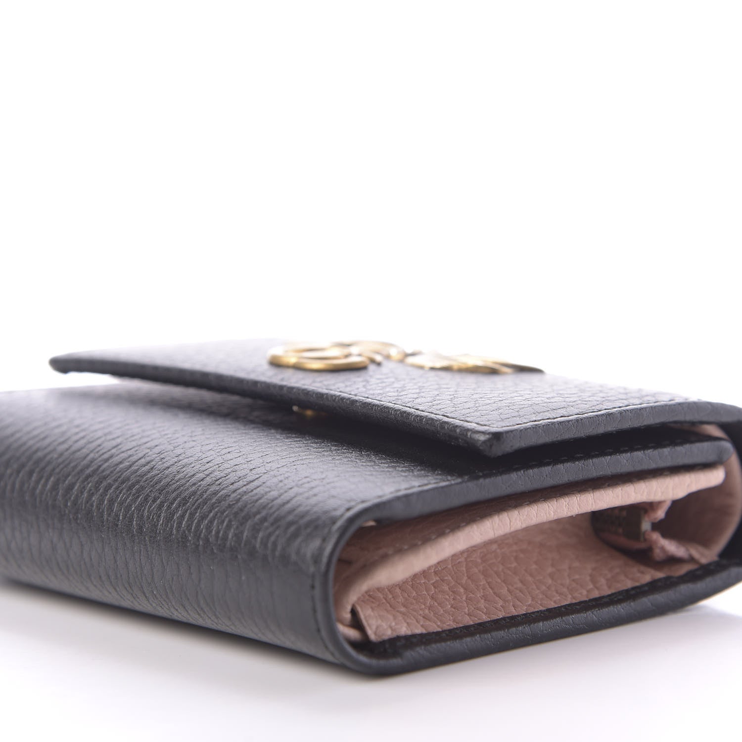 Gucci Calfskin GG Marmont Bow Wallet Black 8 of 12