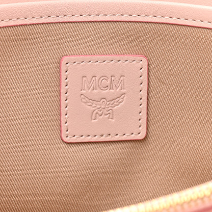 MCM Visetos Medium Patricia Wallet On Chain Soft Pink 7 of 11