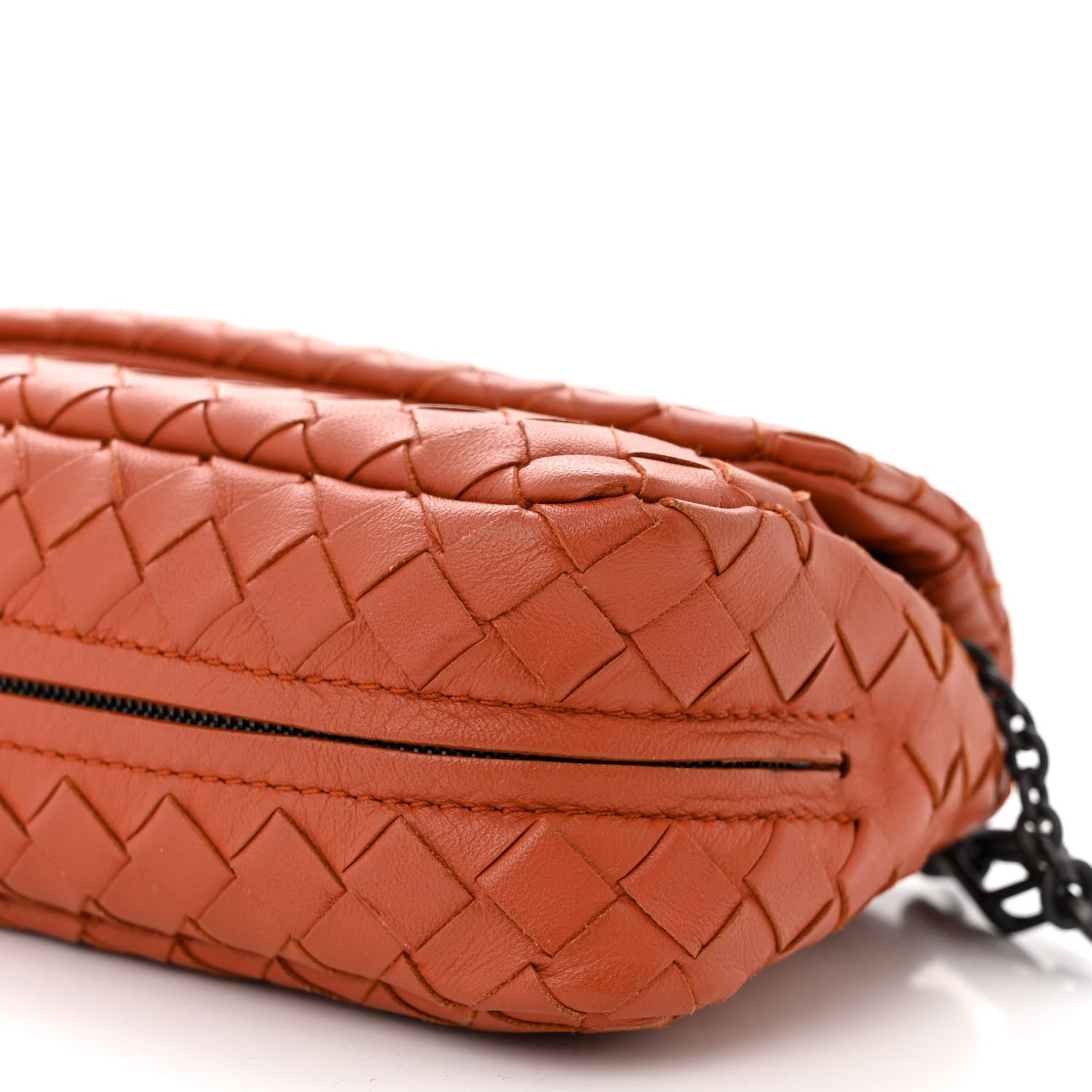 Bottega Veneta Nappa Intrecciato Baby Olimpia Shoulder Bag Orange 12 of 14