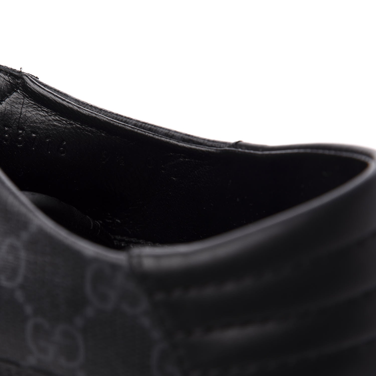 Gucci GG Supreme Monogram Mens Low Top Sneakers 9.5 Black 9 of 10