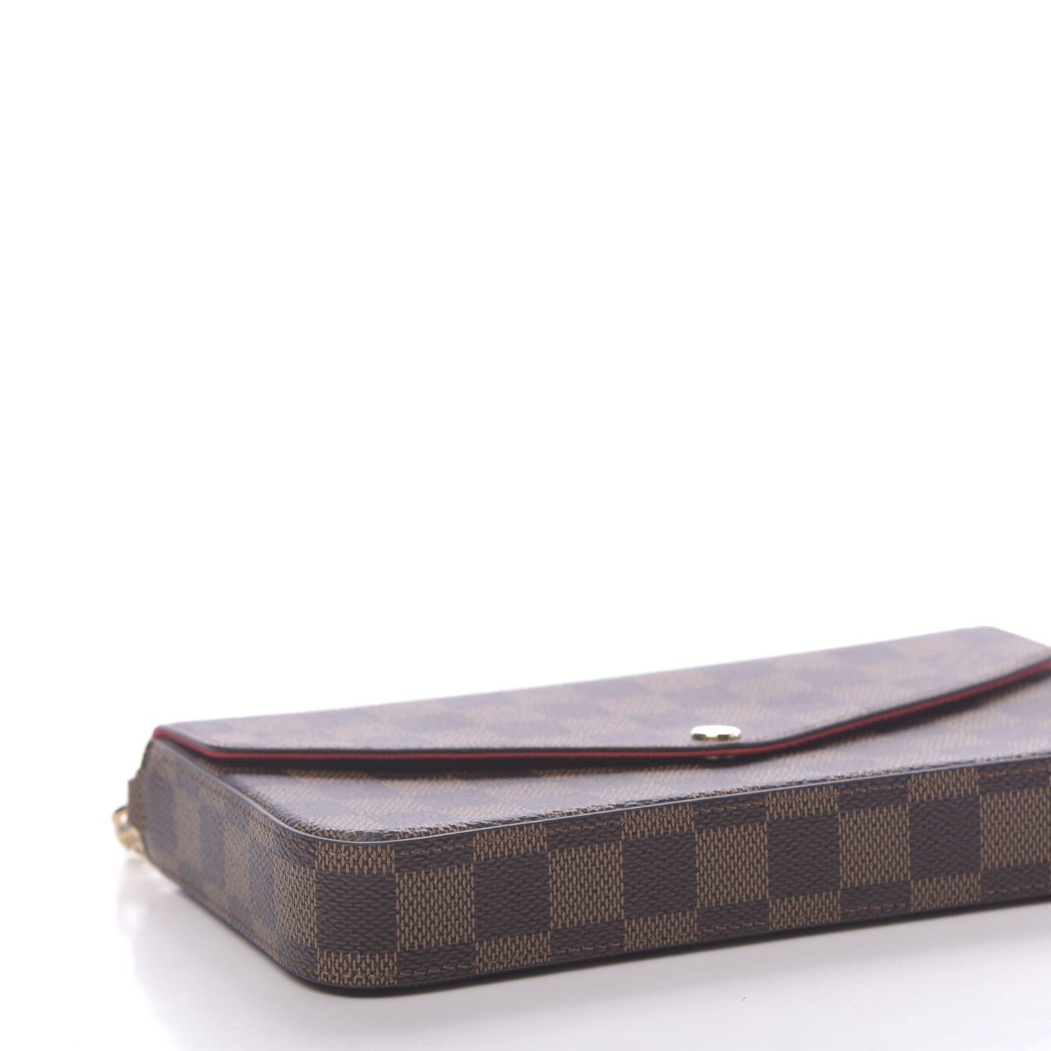 Louis Vuitton Damier Ebene Pochette Felicie Chain Wallet 8 of 10