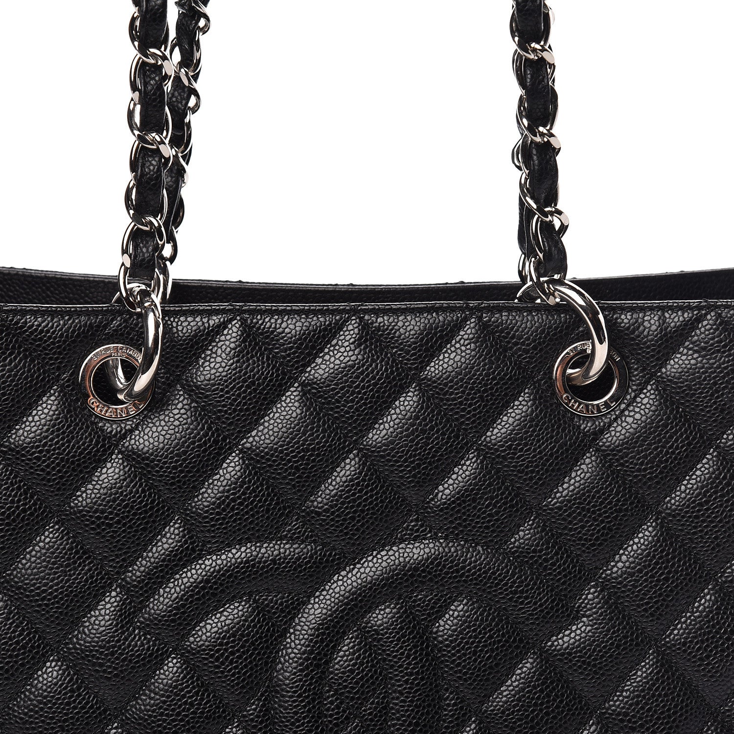 Chanel Caviar Quilted Grand Shopping Tote GST Black 11 of 11