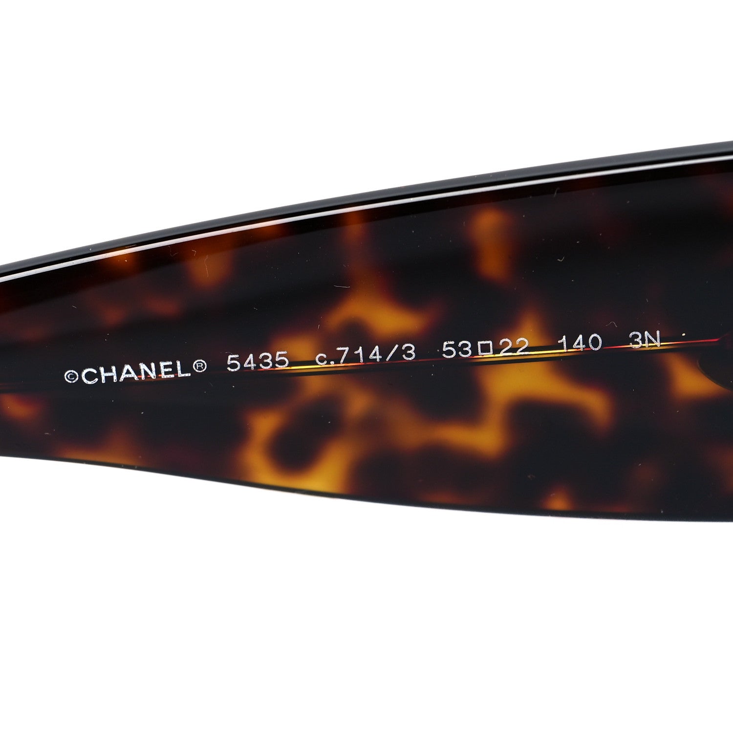 Chanel Acetate Rectangle Sunglasses 5435 Tortoise 7 of 8