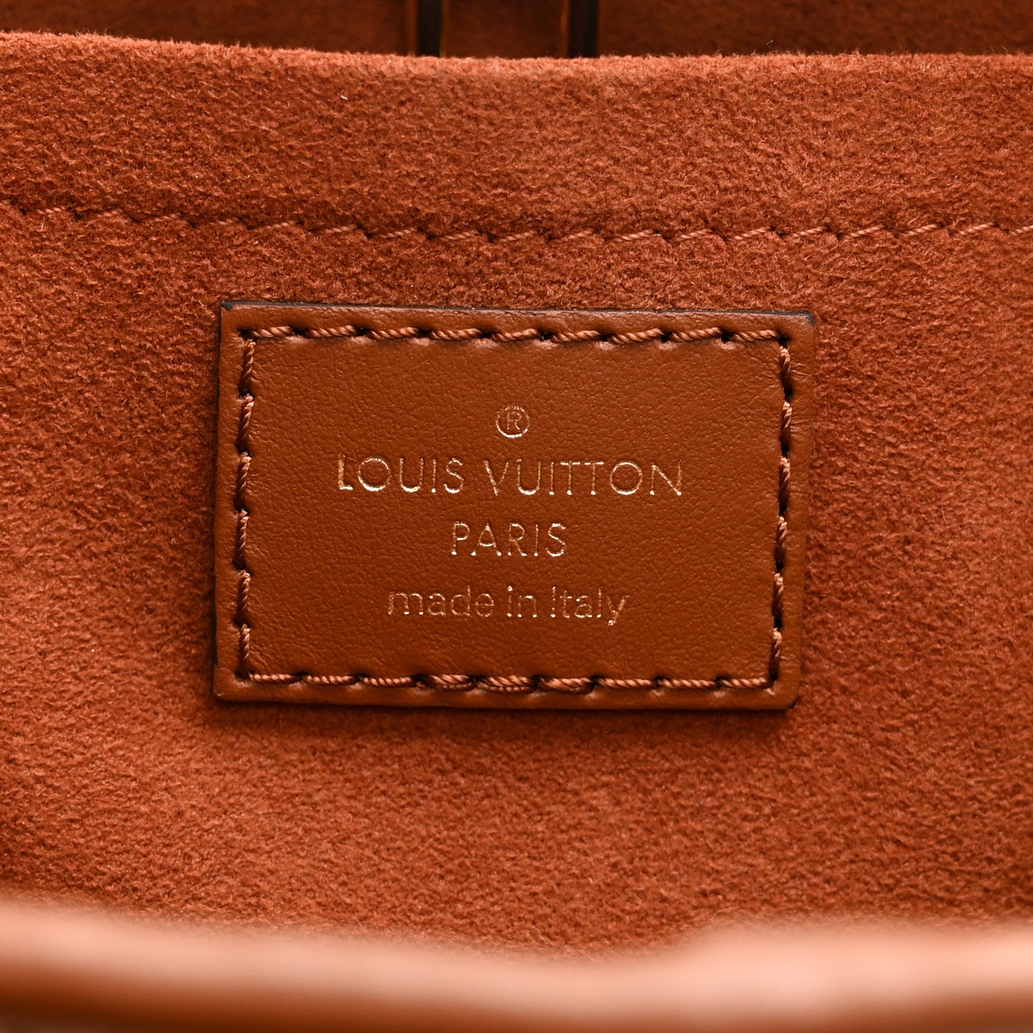 Louis Vuitton Kitted Raffia Petit Bucket Caramel 6 of 9