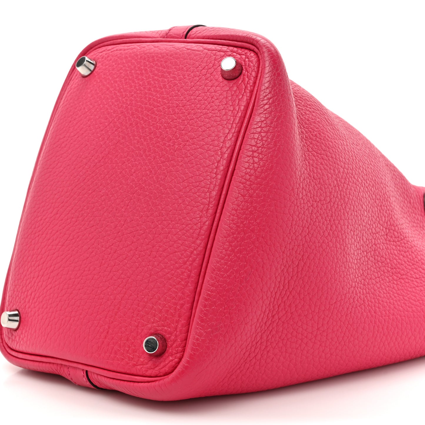 Taurillon Clemence Swift Eclat Picotin Lock 18 PM Rose Mexico Rouge De Coeur