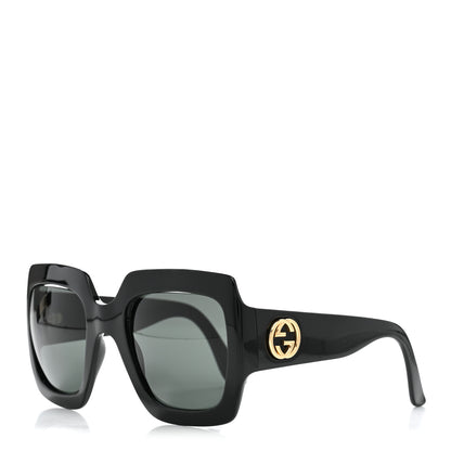 Gucci Acetate Square Frame Sunglasses GG0053S Black 1 of 7