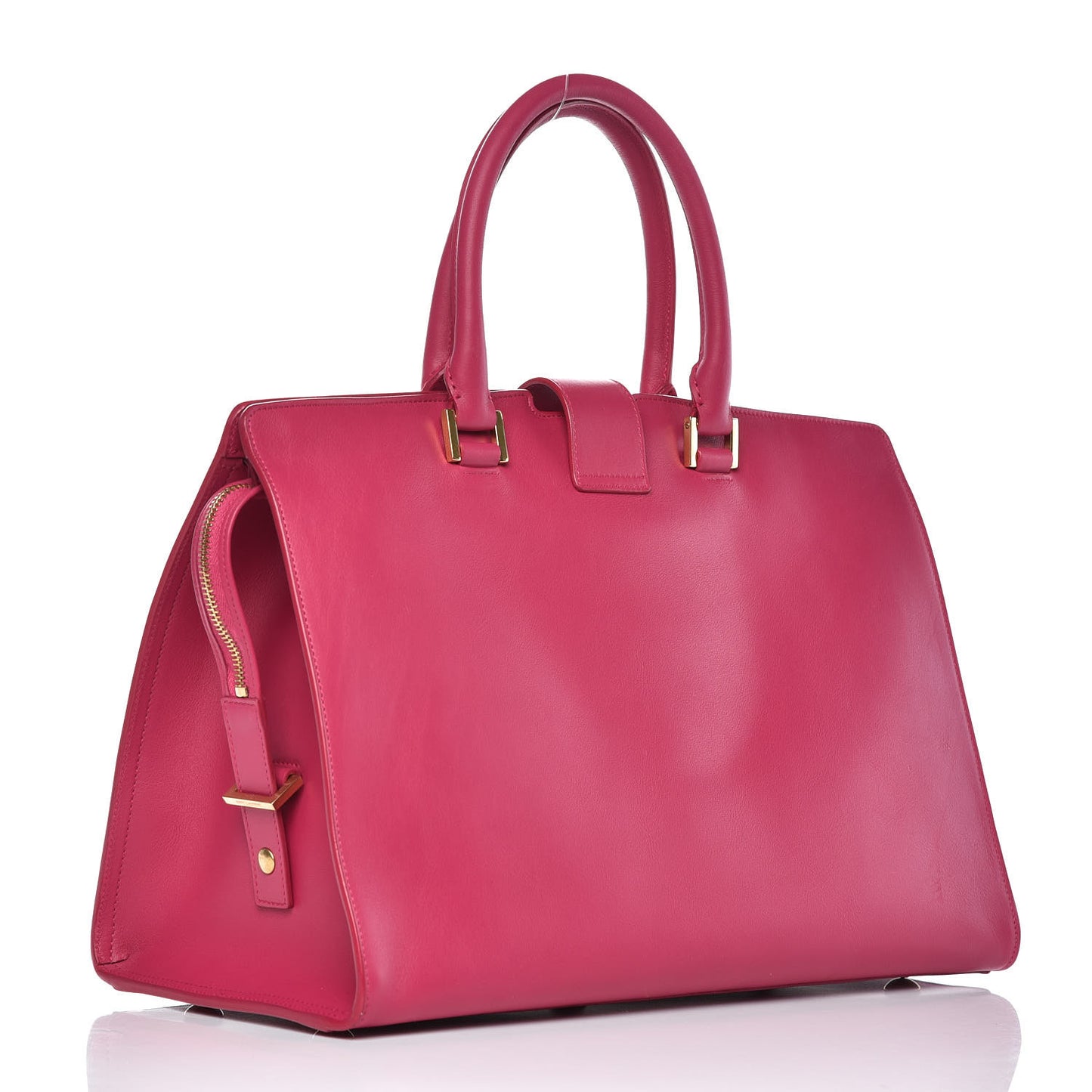 Calfskin Medium Classic Y Cabas Fuchsia