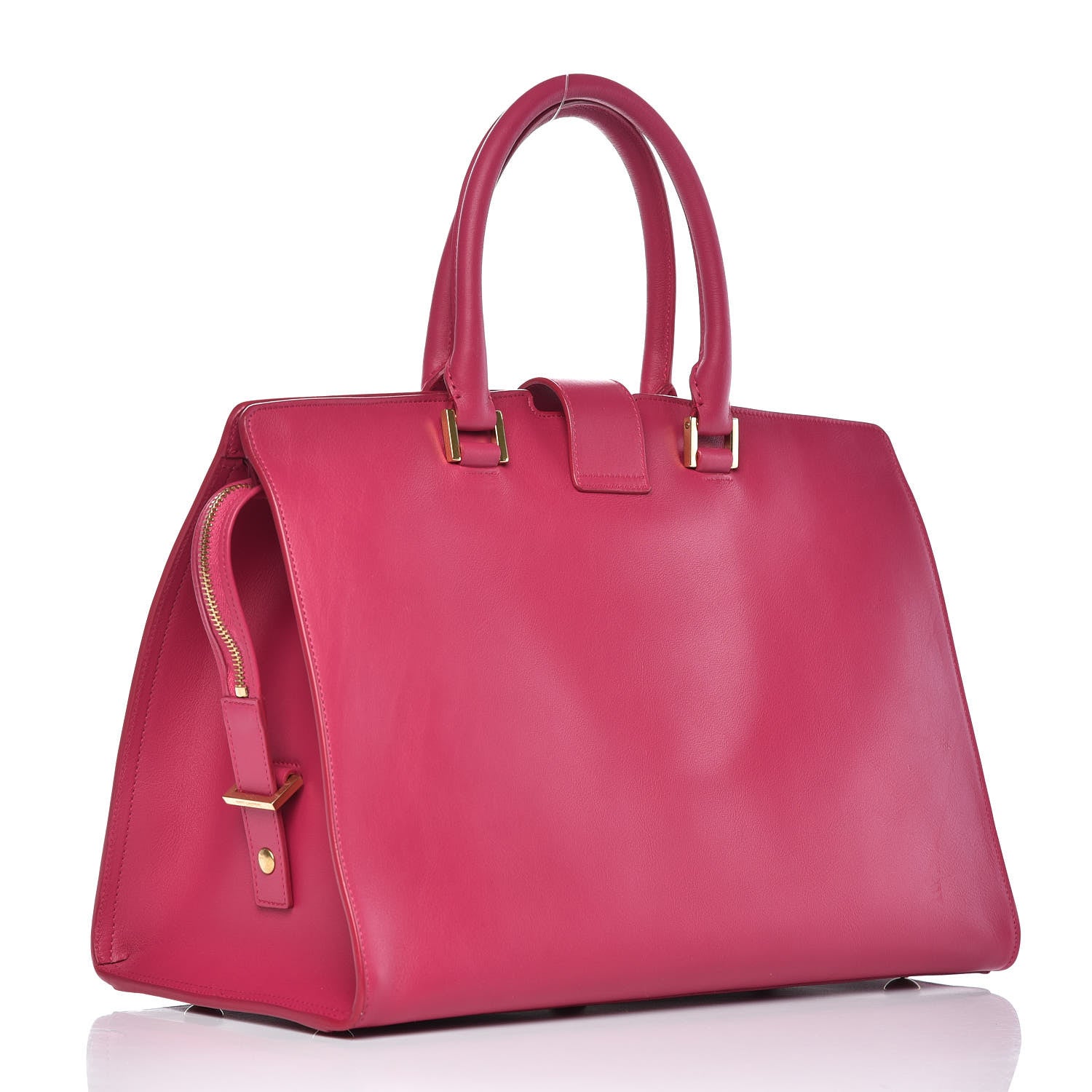 Saint Laurent Calfskin Medium Classic Y Cabas Fuchsia 3 of 8