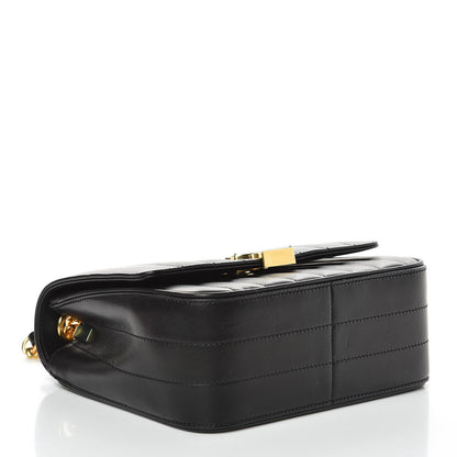 Saint Laurent Lambskin Matelasse Monogram Medium Vicky Chain Bag Black 4 of 9