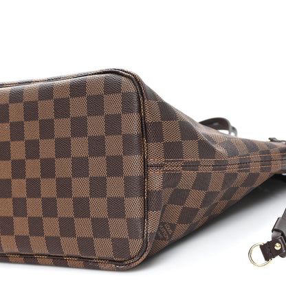 Louis Vuitton Damier Ebene Neo Neverfull MM Rose Ballerine 10 of 10