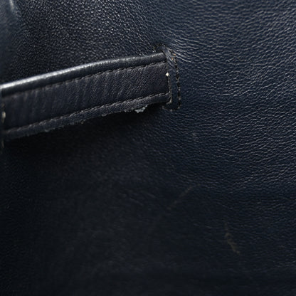 Celine Crocodile Embossed Nubuck Small Belt Cabas Phantom Navy Blue 11 of 12