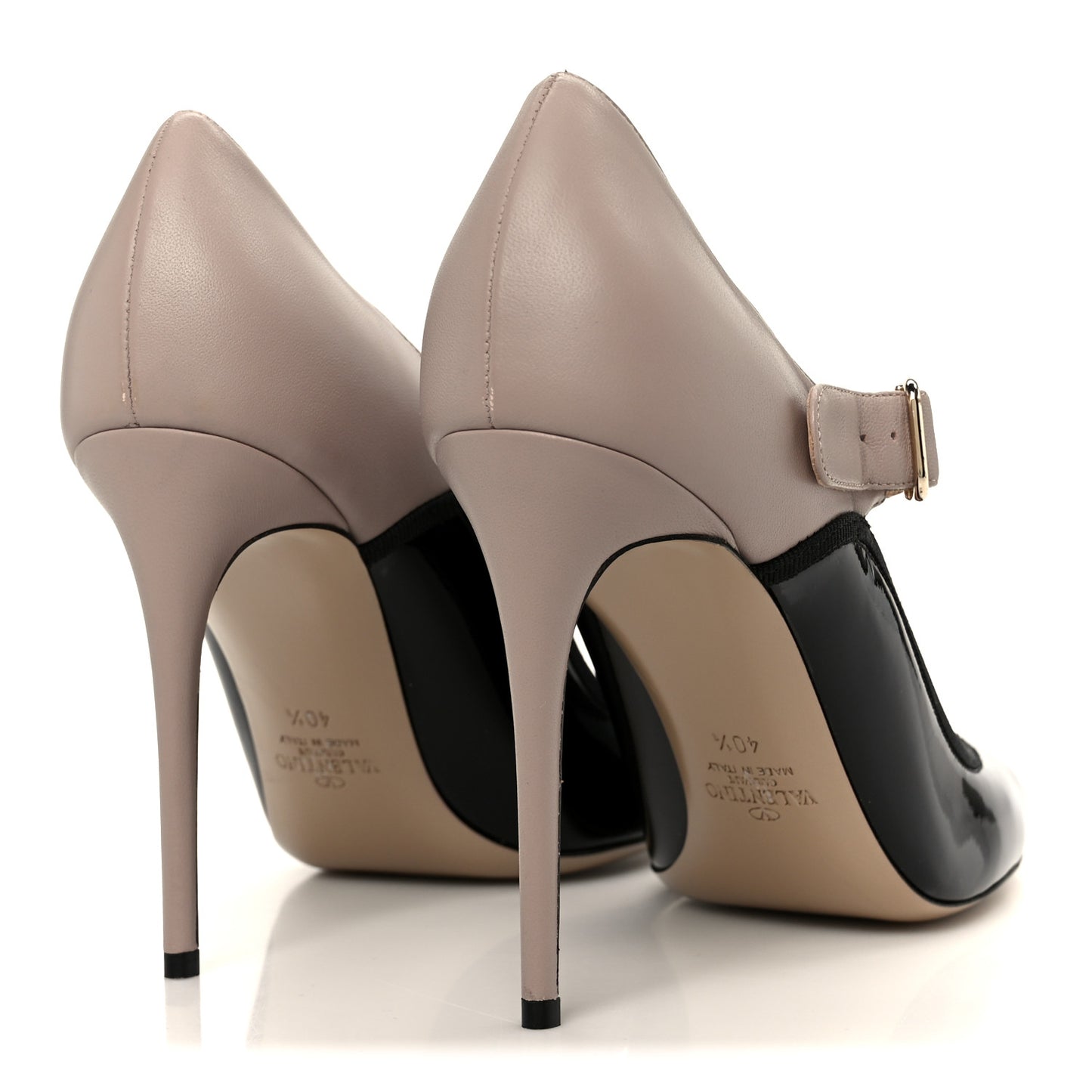 Patent Nappa Mary Jane Pumps 40.5 Black Poudre