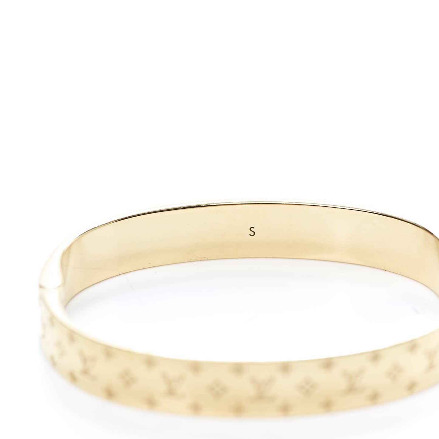 Brass Monogram Nanogram Cuff S Gold