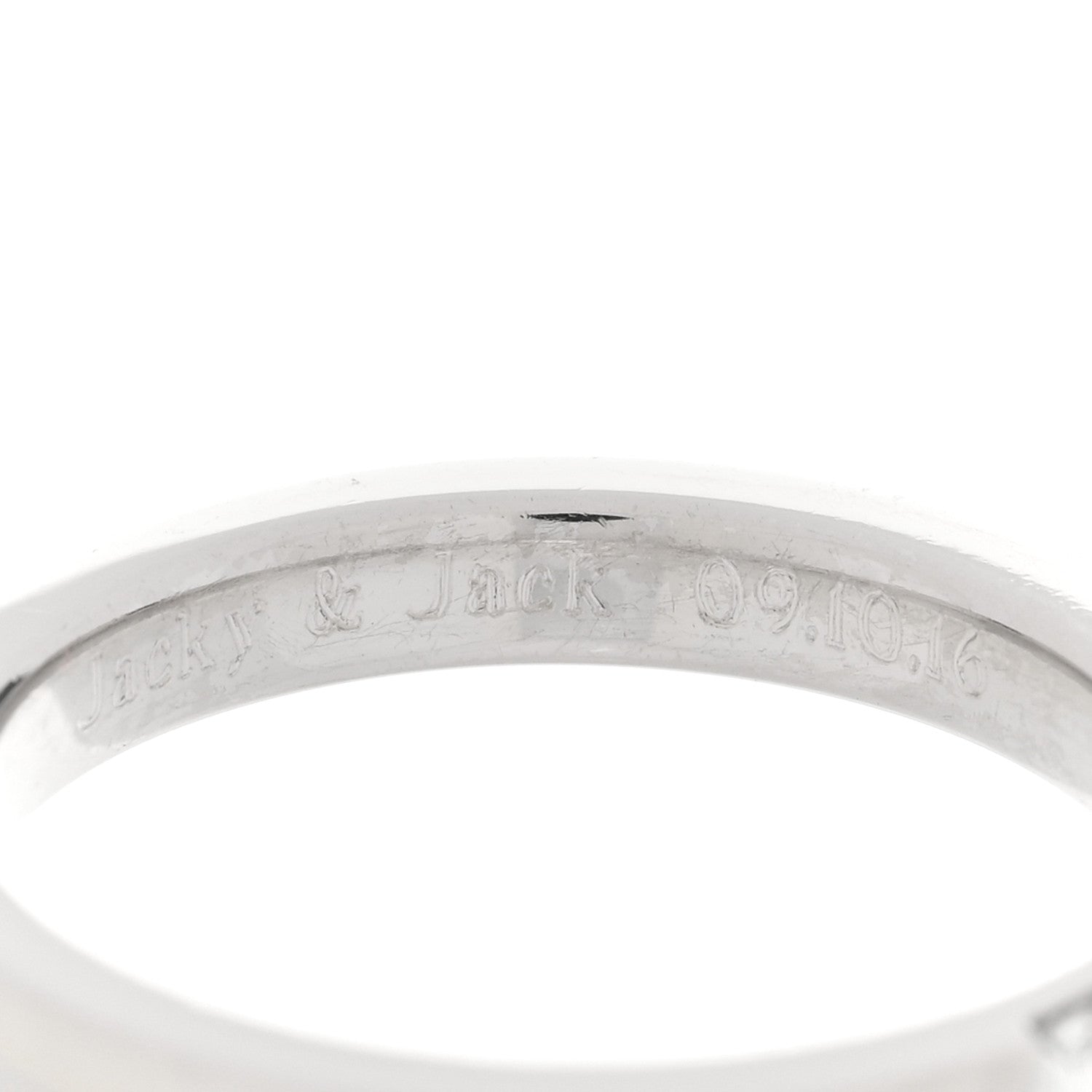 Harry Winston Platinum Diamond Princess Cut Wedding Band Ring 54 6.75 6 of 7