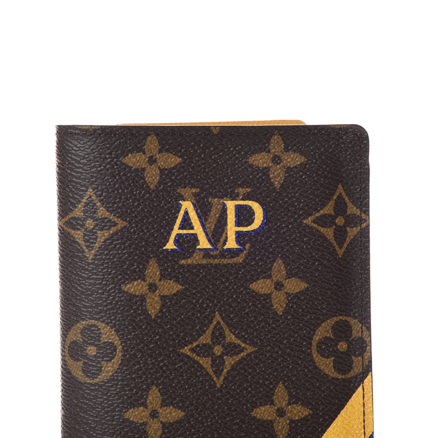 Monogram My LV Heritage Passport Cover Yellow Violet
