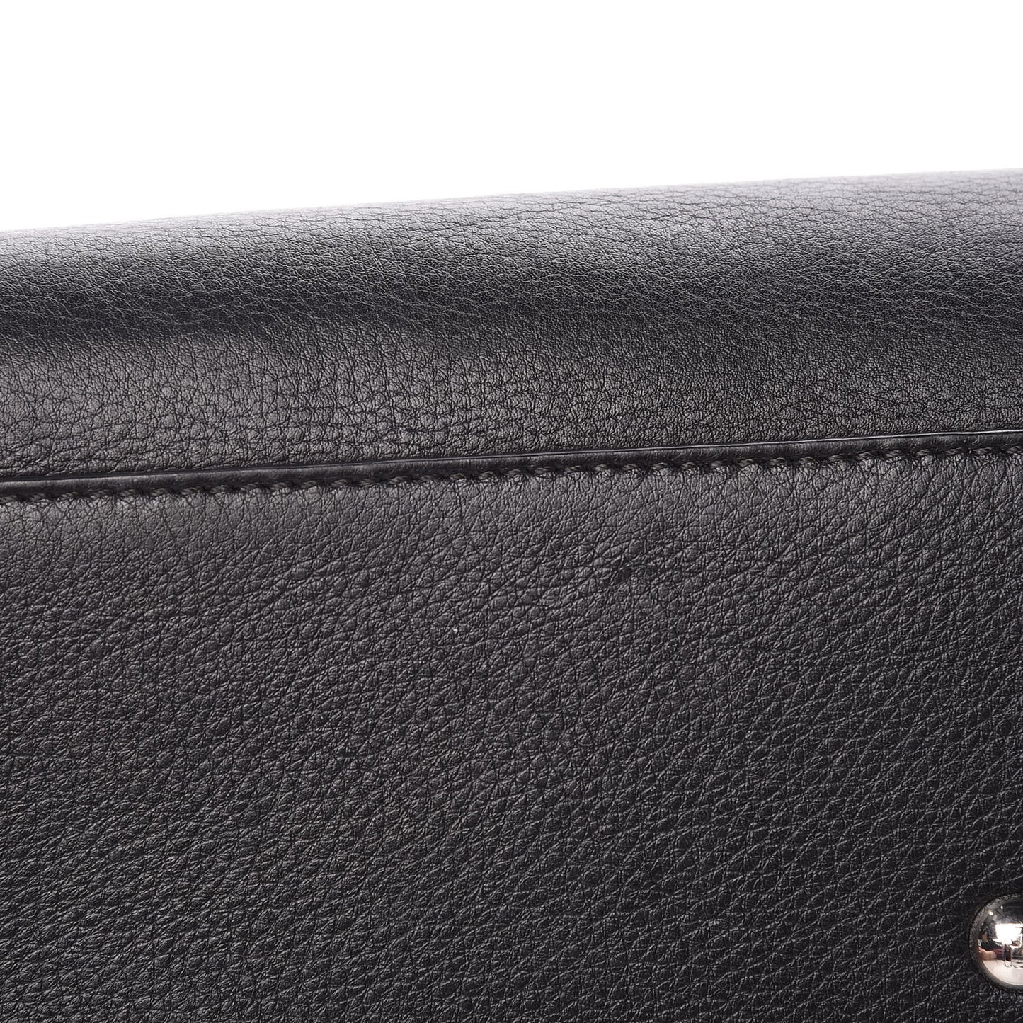 Vitello Dolce Bi-Color Large 3Jours Tote Black Plaster