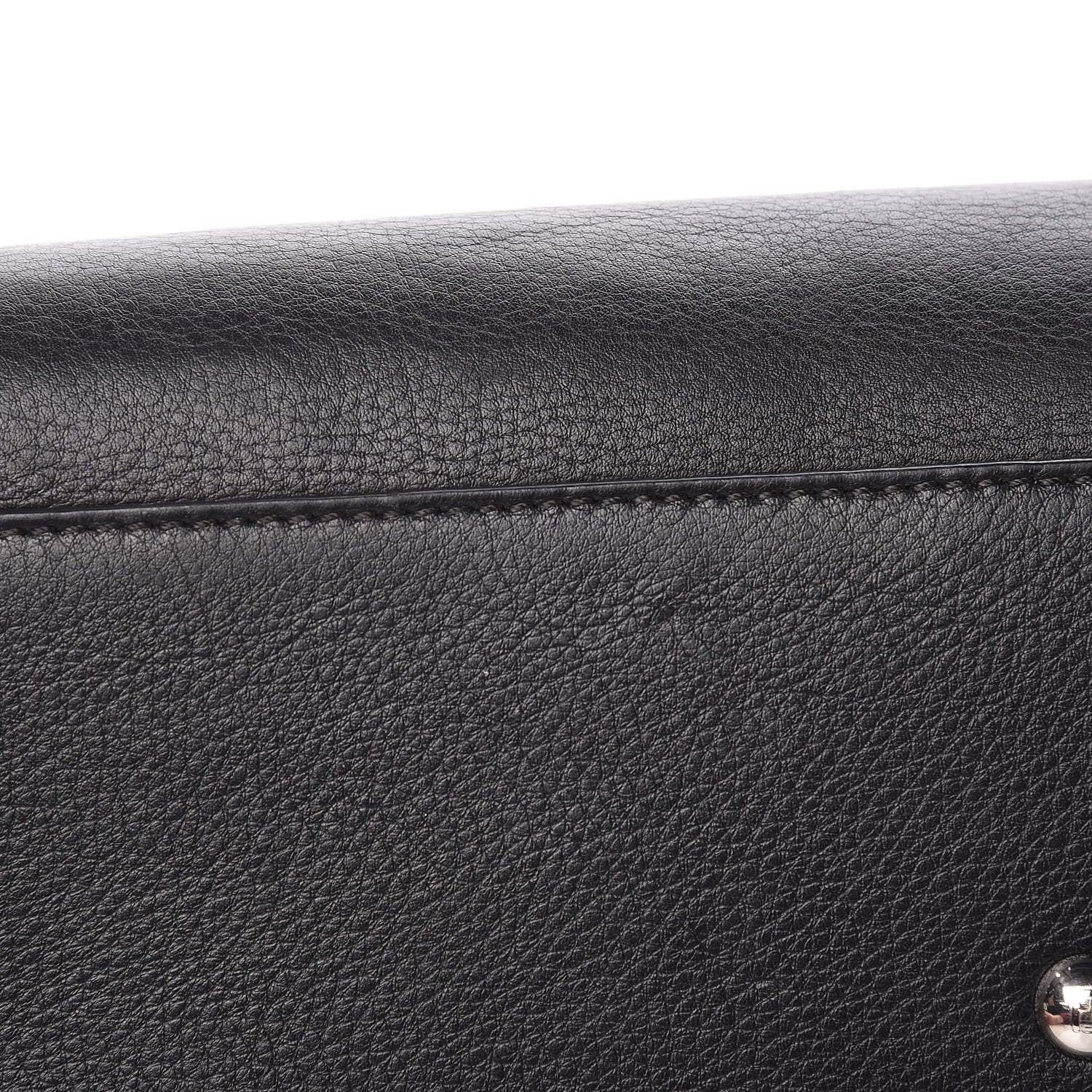 Fendi Vitello Dolce Bi-Color Large 3Jours Tote Black Plaster 15 of 17