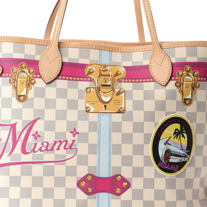 Louis Vuitton Damier Azur Summer Trunks Miami Neo Neverfull MM 10 of 10