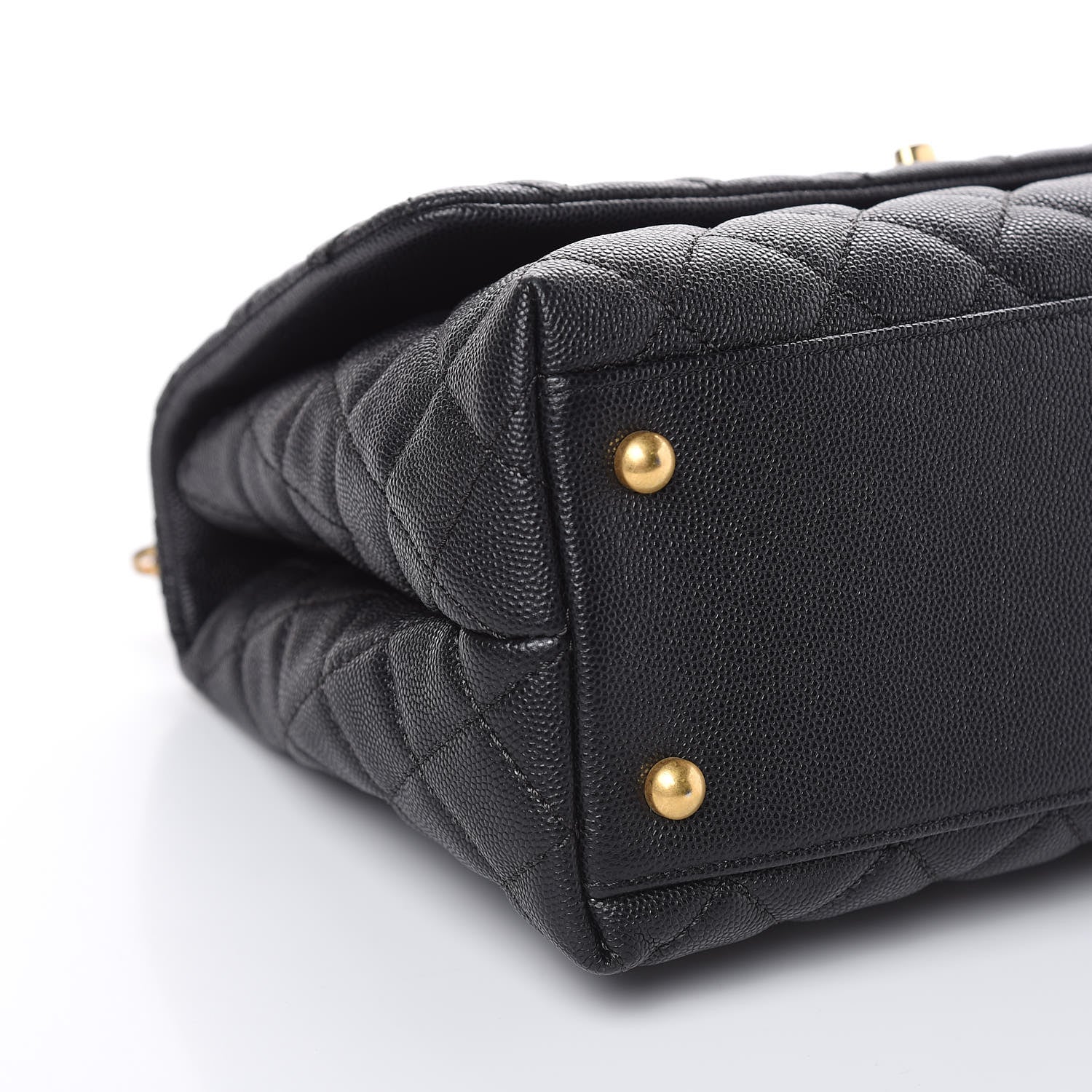 Chanel Caviar Quilted Small Coco Handle Flap Black 8 of 10