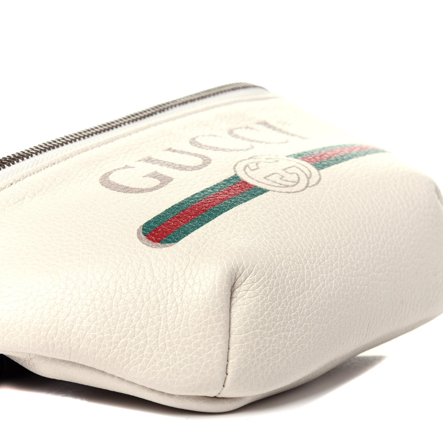 Gucci Grained Calfskin Small Logo Belt Bag White 8 of 11
