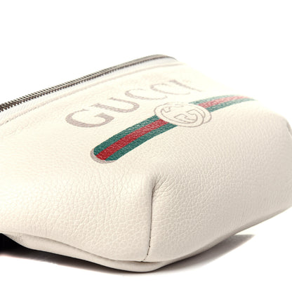 Gucci Grained Calfskin Small Logo Belt Bag White 8 of 11