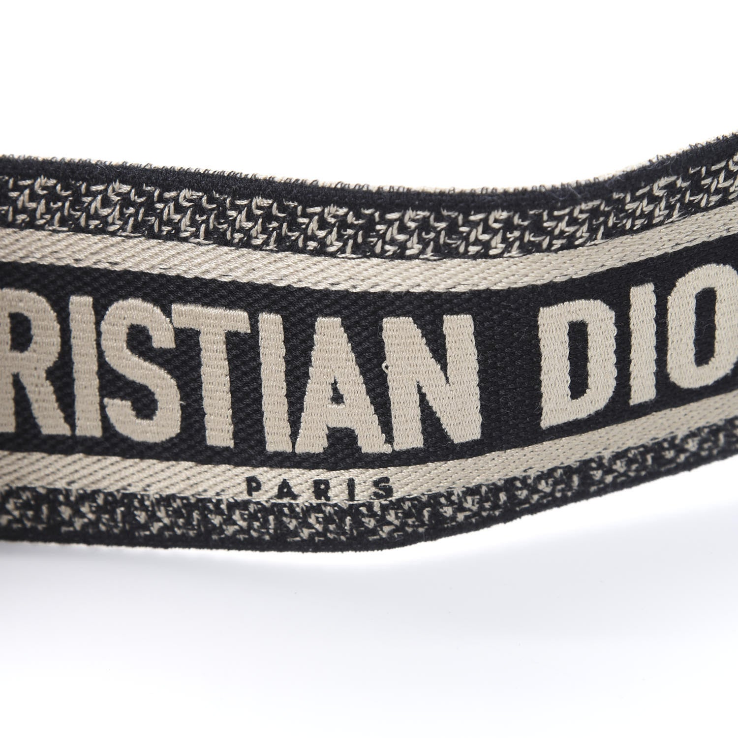 Christian Dior Canvas Embroidered Shoulder Strap Blue 5 of 5