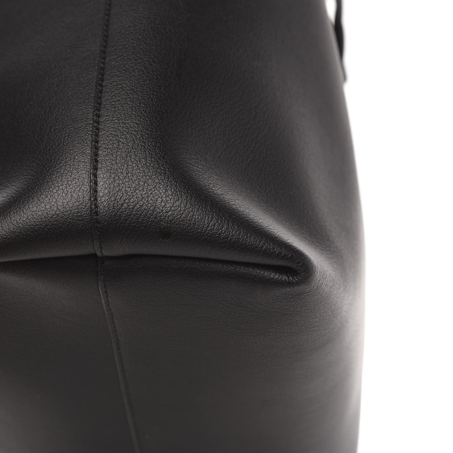Calfskin Large Shopping Tote Black