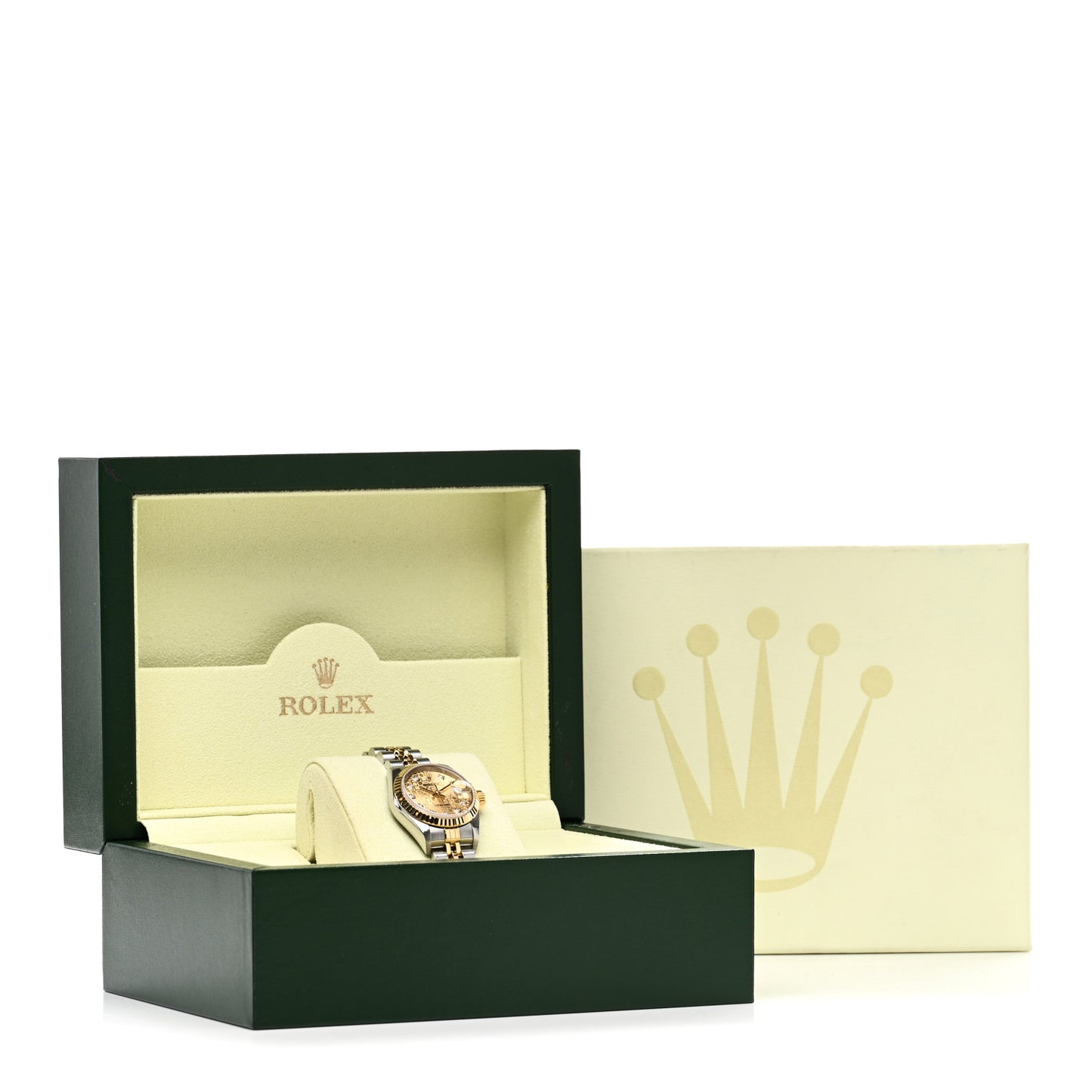 Stainless Steel 18K Yellow Gold Diamond 26mm Oyster Perpetual Datejust Watch Champagne Jubilee 79173