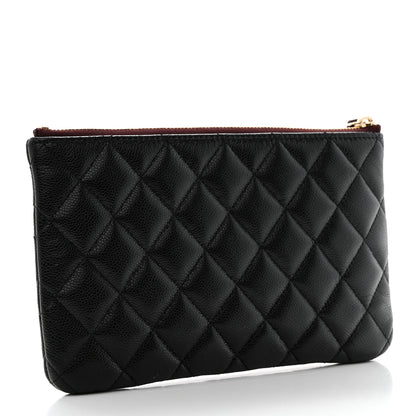 Chanel Caviar Quilted Cosmetic Case Black 3 of 8