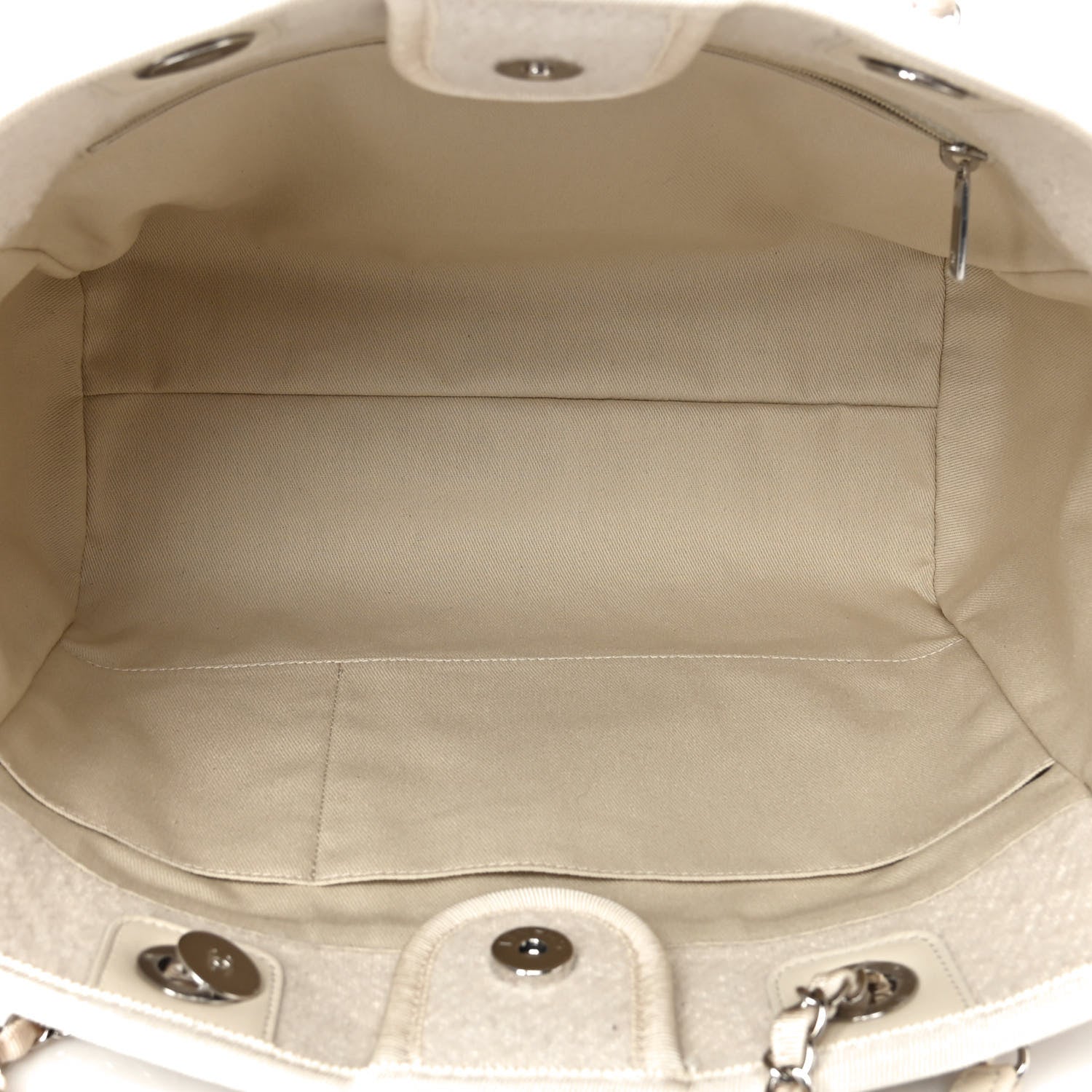 Chanel Mixed Fibers Small Deauville Tote Ecru 4 of 11