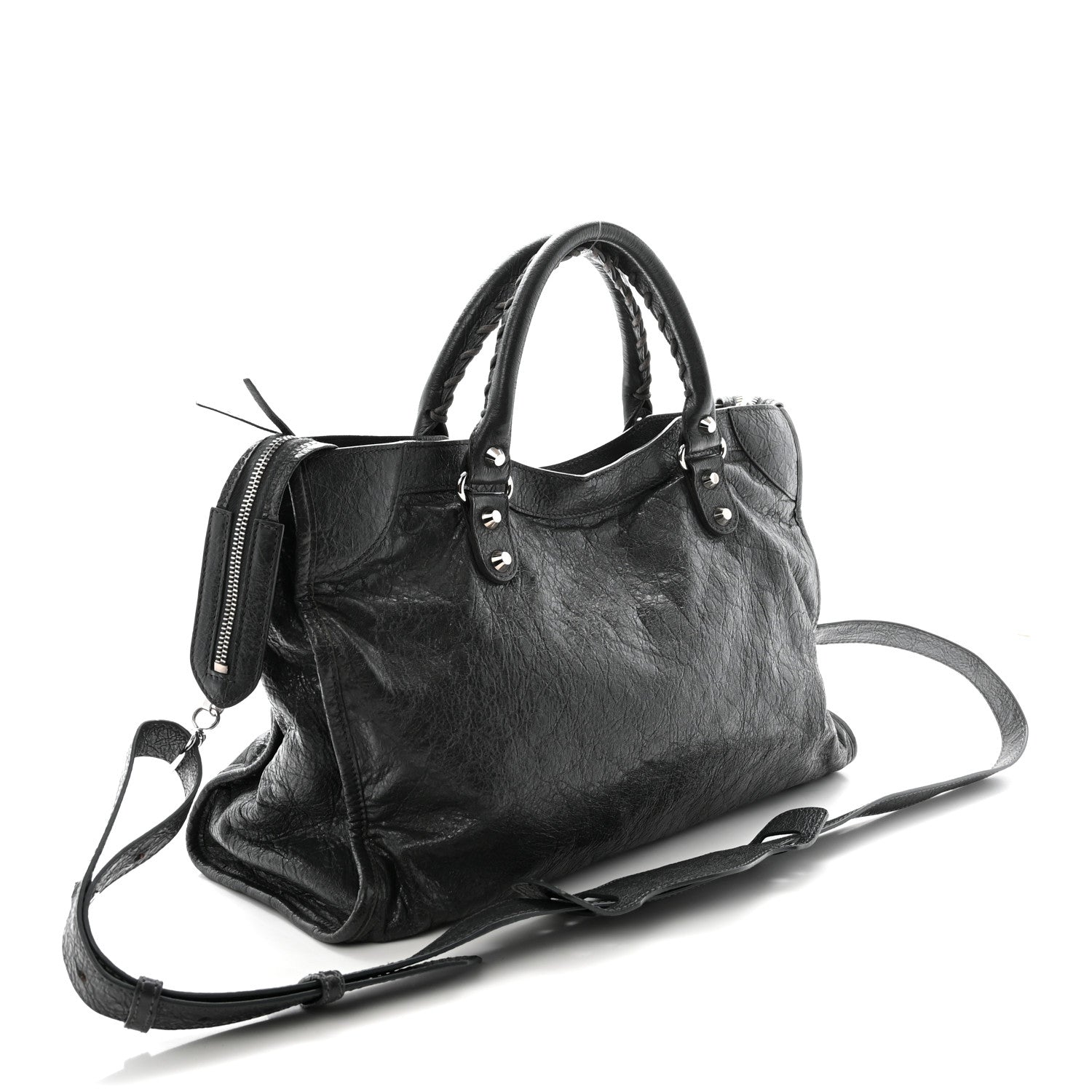 Balenciaga Agneau Classic Silver Hardware City Gris Fossile 4 of 10