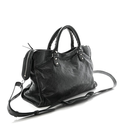 Balenciaga Agneau Classic Silver Hardware City Gris Fossile 4 of 10