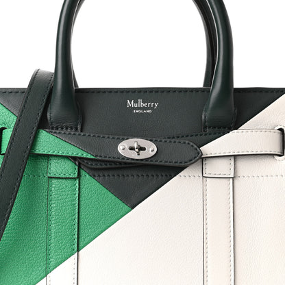 Mulberry Small Classic Silky Calfskin Mini Zipped Bayswater Lawn Green White Mulberry Green 7 of 9