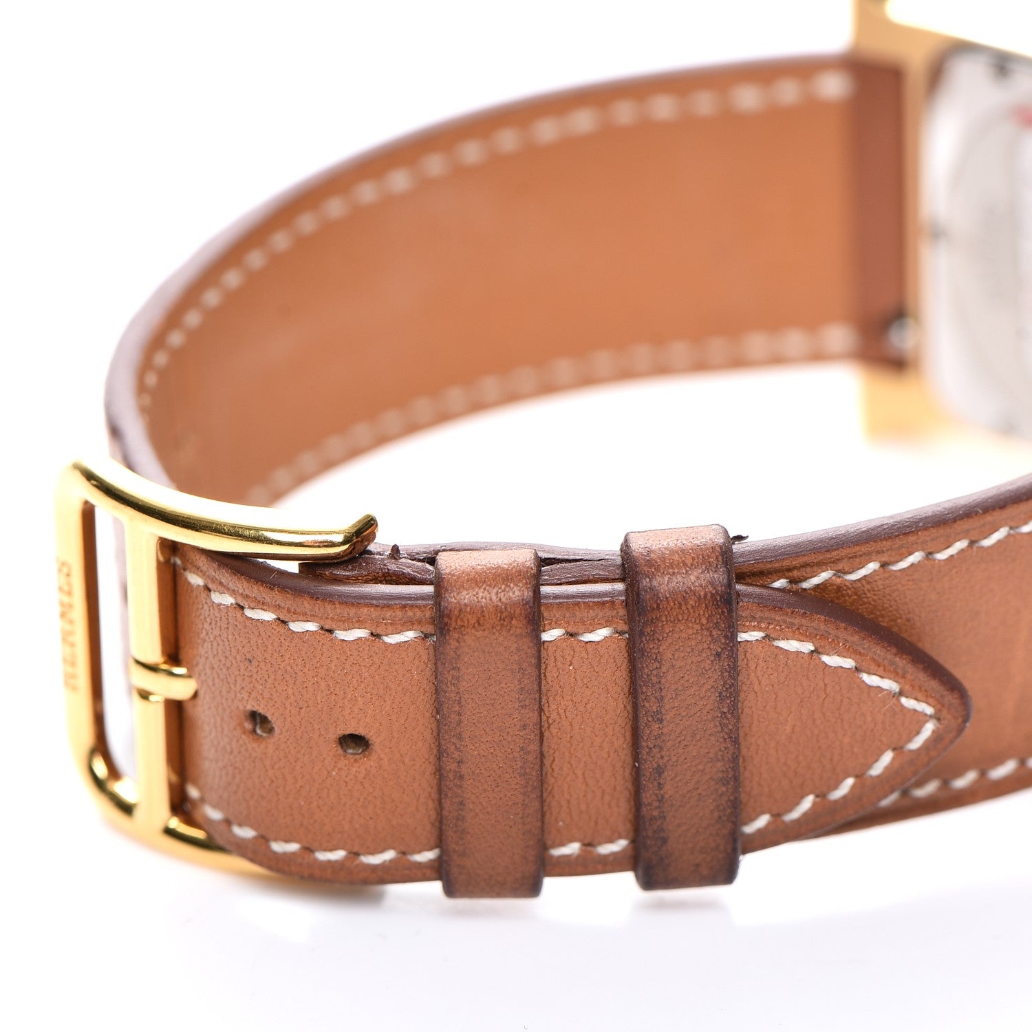 Hermes Stainless Steel Barenia 26mm Heure H Hour Quartz Watch Fauve 12 of 12