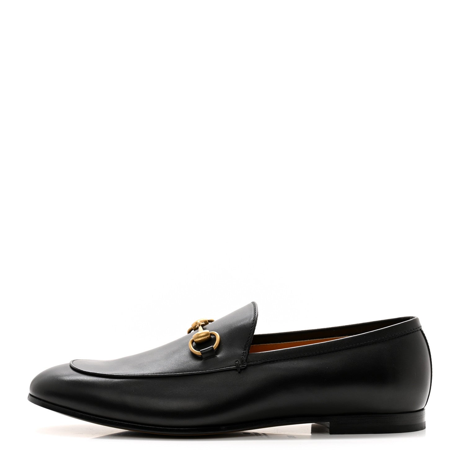 Gucci Calfskin Horsebit Mens Jordaan Loafers 8.5 Black 1 of 11