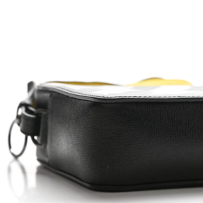 Off-White Calfskin Diag Striped Belt Bag Crossbody Black White 8 of 11