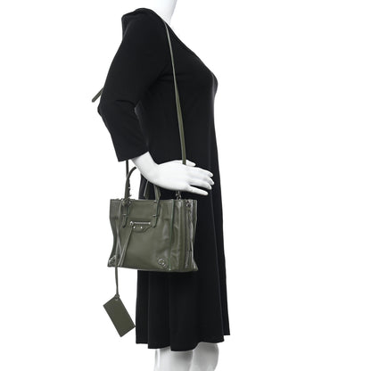 Balenciaga Calfskin Papier Mini A4 Tote Green 2 of 9