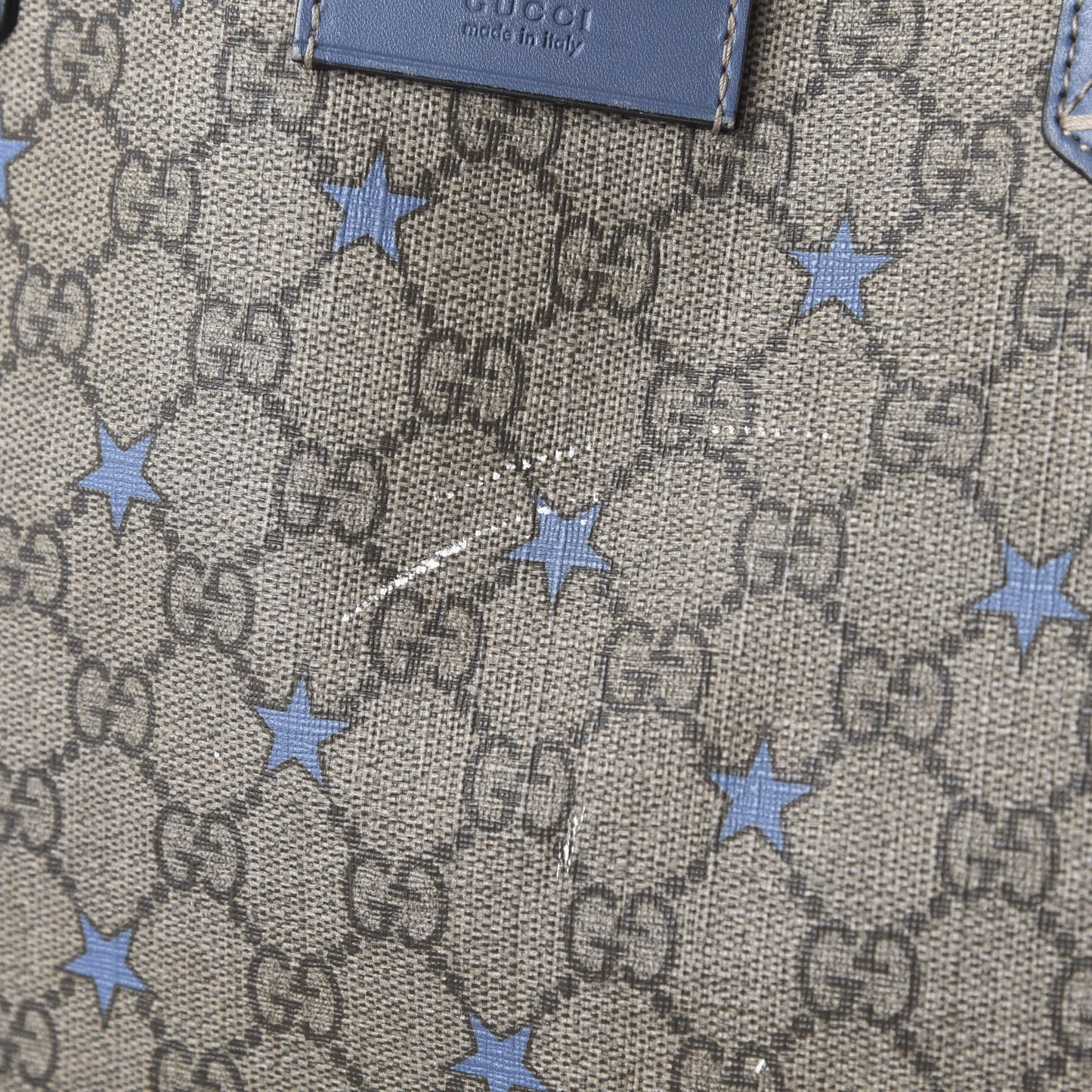 GG Supreme Stars Tote Blue