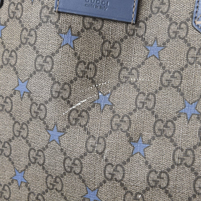 Gucci GG Supreme Stars Tote Blue 14 of 15