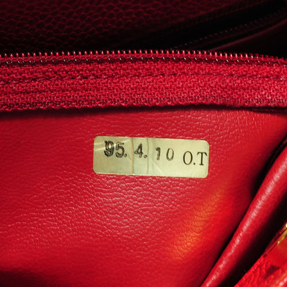 Chanel Caviar Shoulder Bag Red 7 of 9