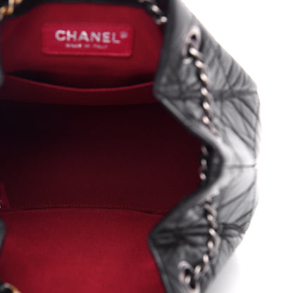 Chanel Aged Calfskin Quilted Small Gabrielle Backpack Black 5 of 10