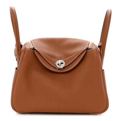 Hermes Taurillon Clemence Lindy 26 Gold 1 of 10