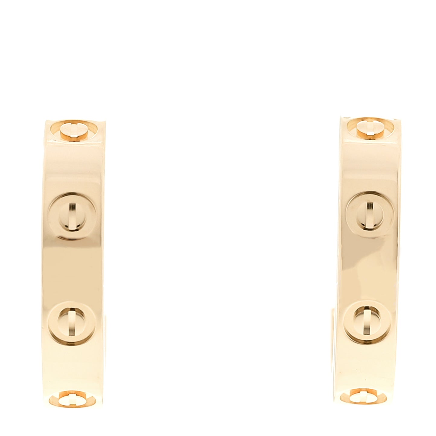 18K Yellow Gold Small LOVE Hoop Earrings