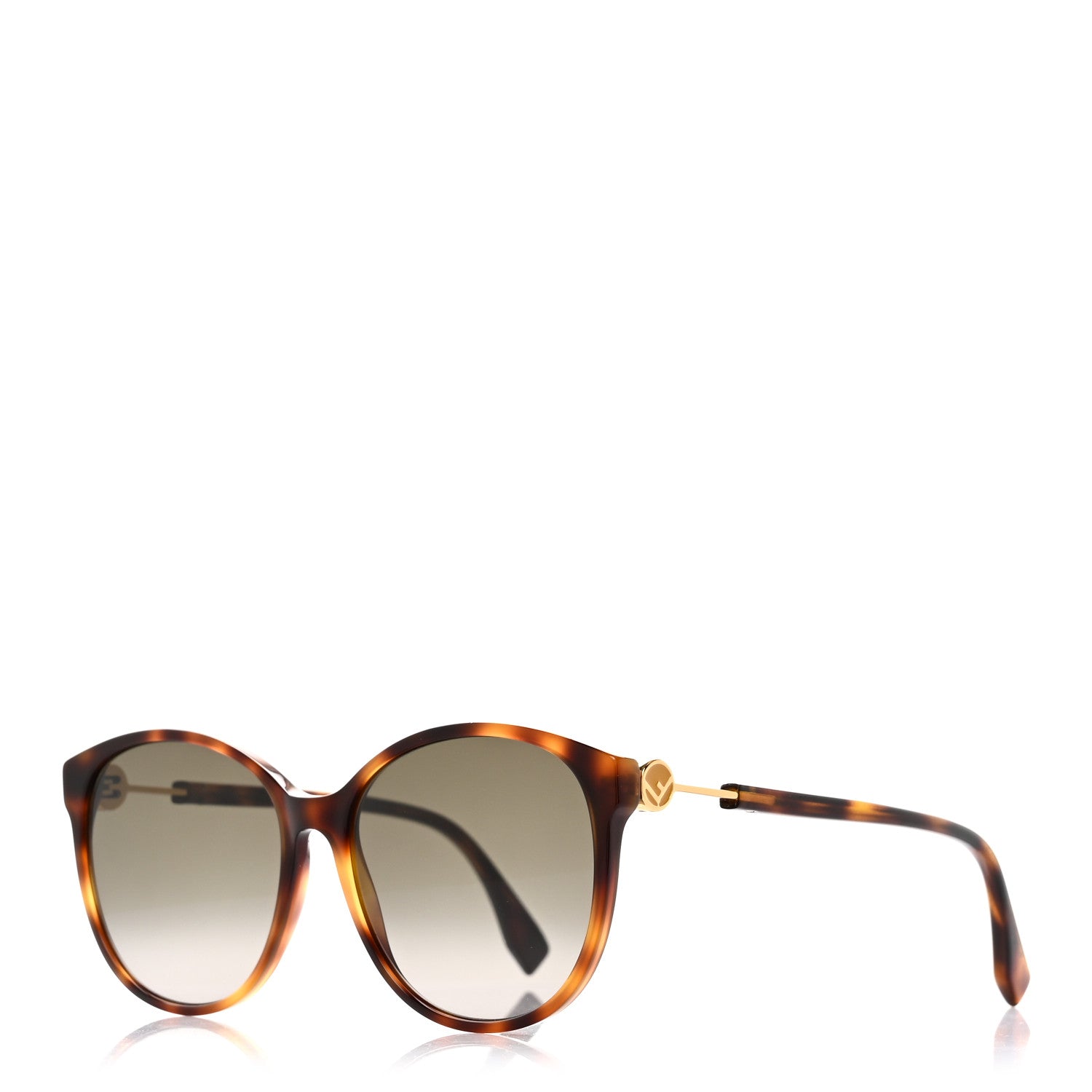 Fendi Acetate Cat Eye Sunglasses FF0412/S Tortoise 1 of 6