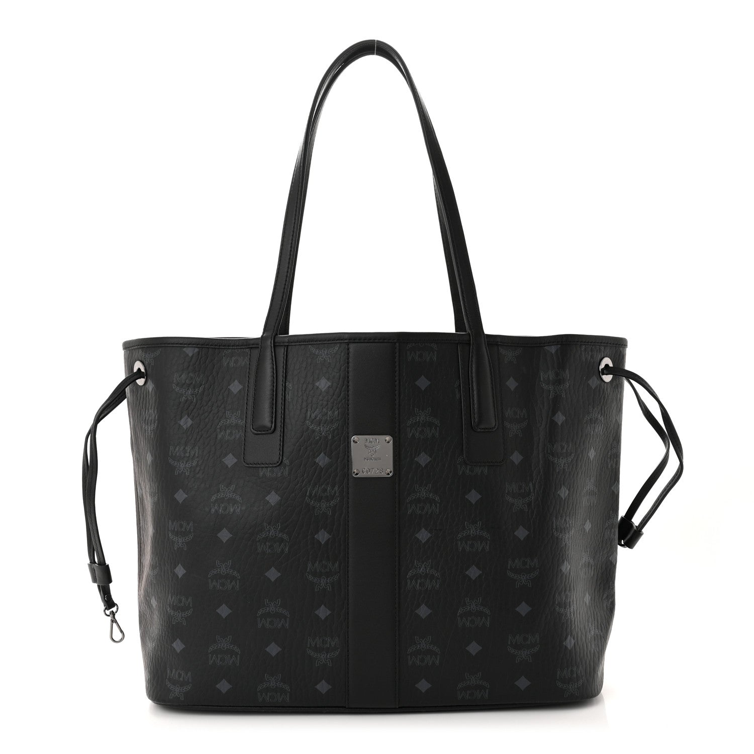 MCM Visetos Medium Liz Reversible Shopper Tote Black 3 of 19