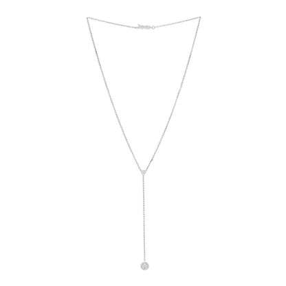 Cartier 18K White Gold Diamond LOVE Drop Necklace 3 of 5