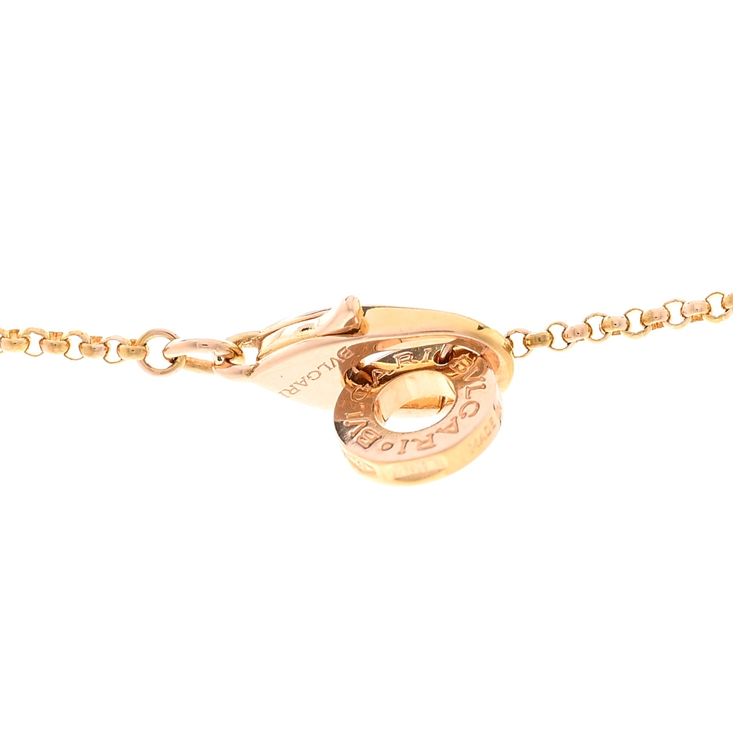 18K Rose Gold Carnelian Cuore Heart Pendant Necklace
