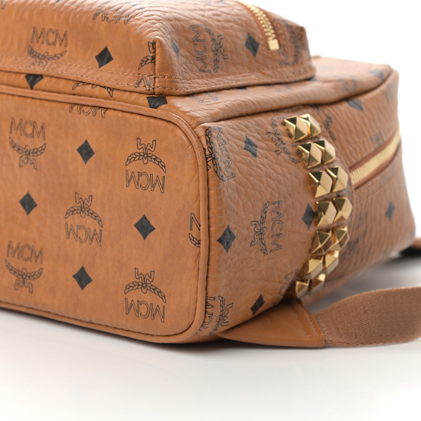 Visetos Side Stud Mini Stark Backpack Cognac