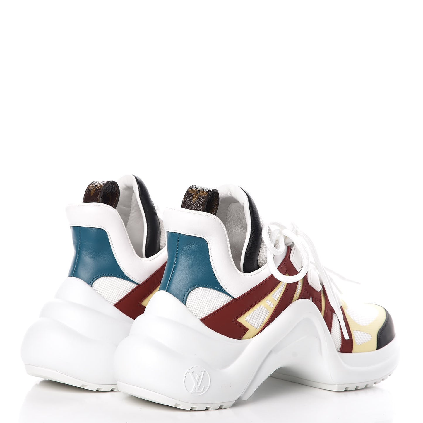 Calfskin Technical Nylon LV Archlight Sneakers 39 Terracotta